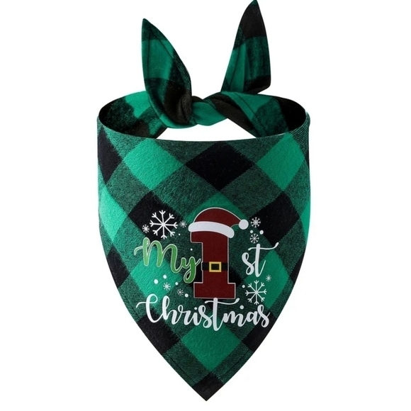 My 1st Christmas Dog Scarf - Picture 1 of 1